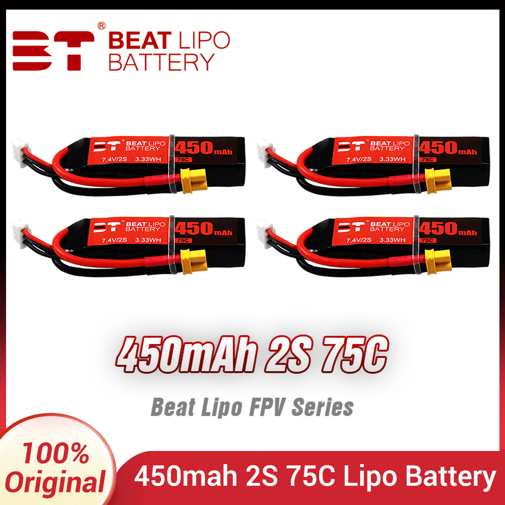 Drone Battery Li-Ion - Bated 2s 7.4v 450mah 75c bateria