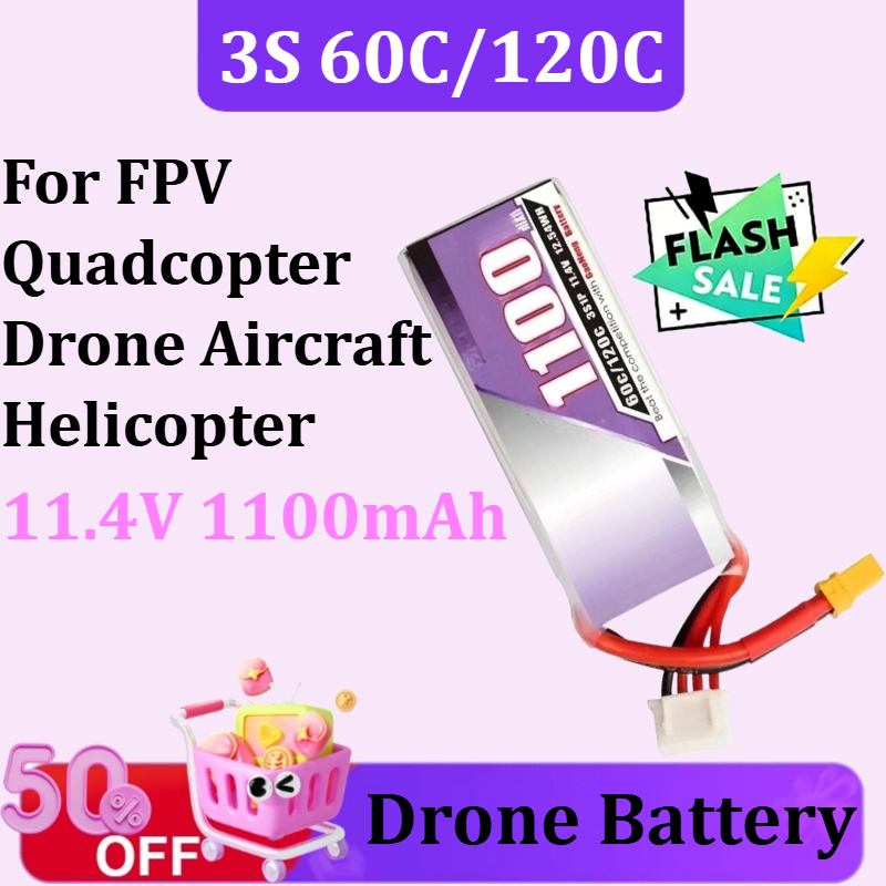 Bateria Lipo 3S 1100mAh 60C/12 - Drone Battery 3S avaliação e preço