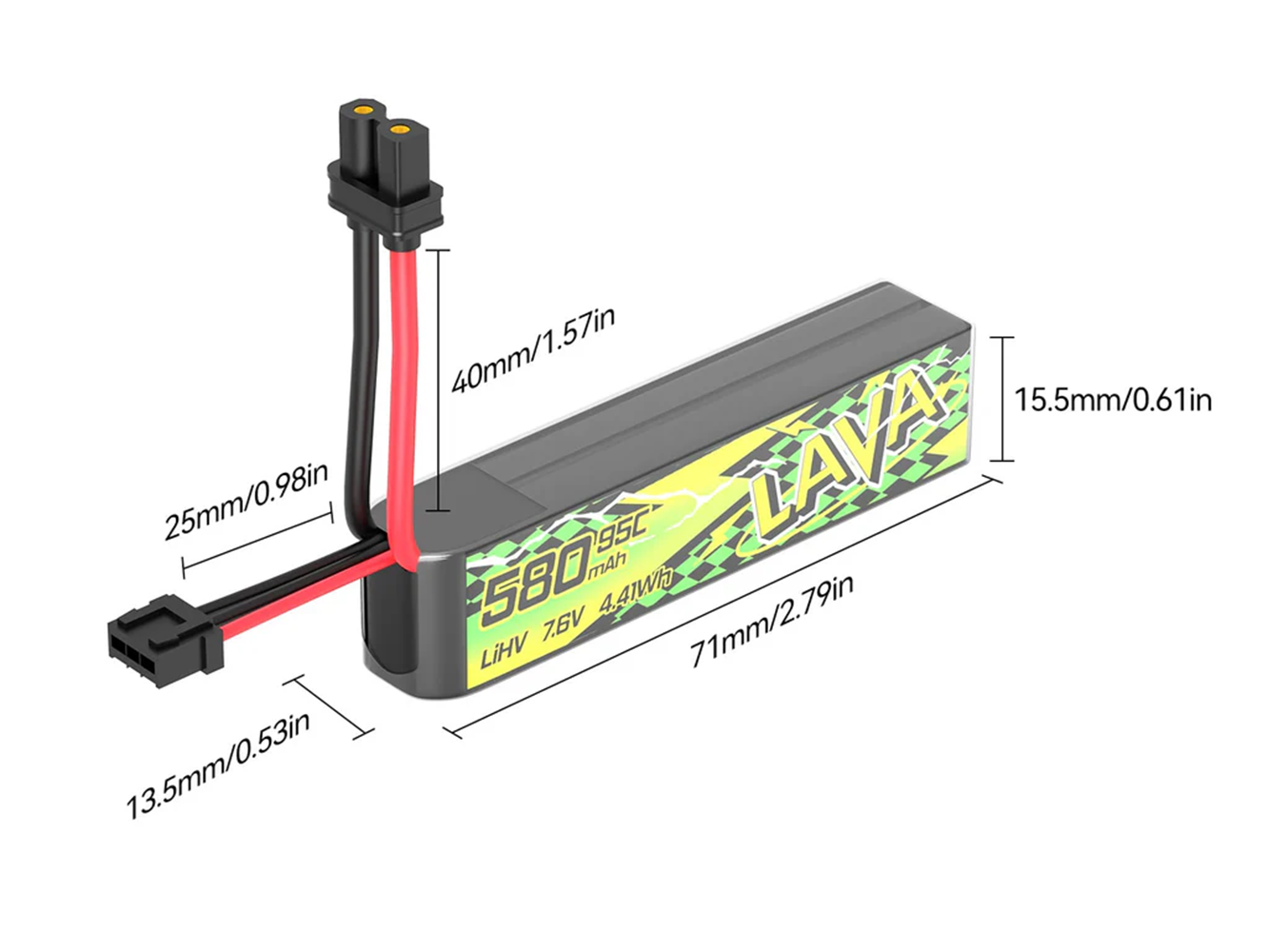 Bateria BETAFPV 95C LAVA II 2S - Drone Battery Li-Ion avaliação e preço